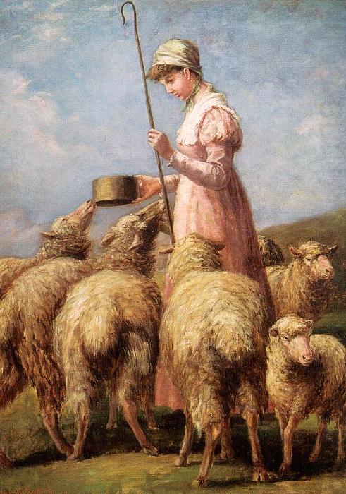 Anna Chamberlain Freeland Shepherdess china oil painting image